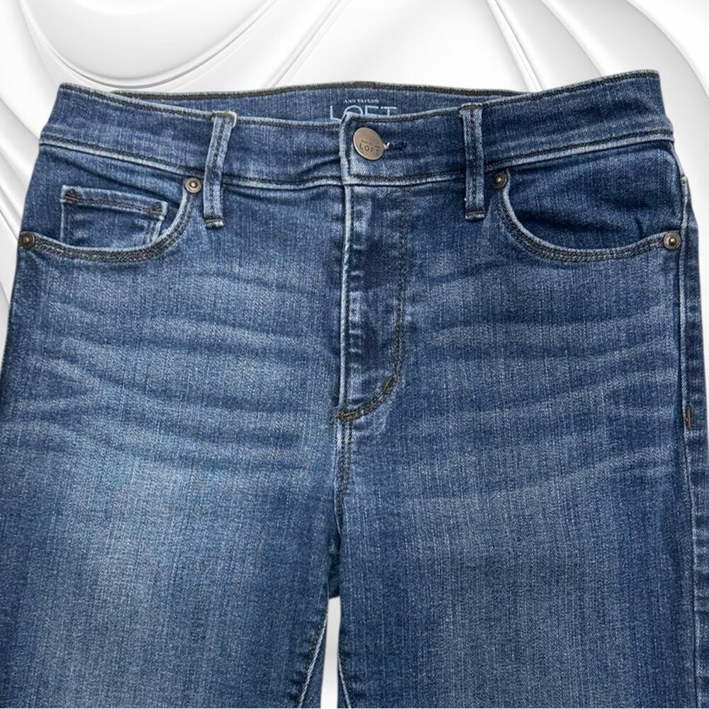 LOFT Women’s 2 HIGH WAIST SKINNY ANKLE Blue Jeans